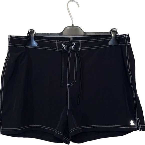 Zero Xposur women’s shorts 18W black white board bathing suit swim bottom plus - Picture 1 of 10